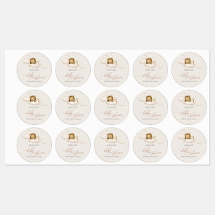 Lion Baby shower Labels