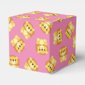 Lion Baby shower Roze Bedankdoosjes (Achterkant)