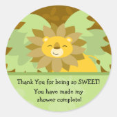 Lion Baby shower Sticker (Voorkant)