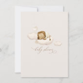 Lion Baby shower Uitnodiging (Achterkant)