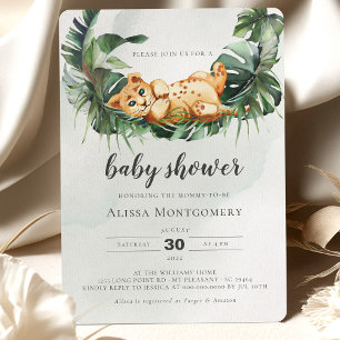 Lion Baby shower Uitnodiging