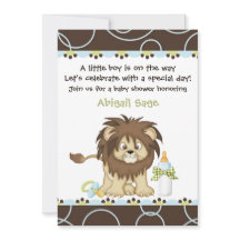 Lion Baby shower voor jongens