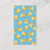 Lion Baby shower Zoo Circus Blue Boy Informatiekaartje (Achterkant)