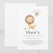 Lion Balloon eerste uitnodiging (Voorkant / Achterkant)