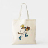 Lion Baseball Player Canvas tas (Achterkant)