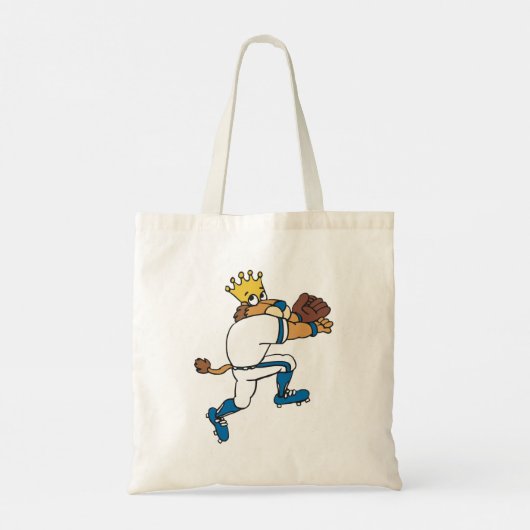 Lion Baseball Player Canvas tas (Achterkant)