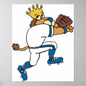 Lion Baseball Player Poster (Voorkant)