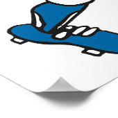 Lion Baseball Player Poster (Hoek)