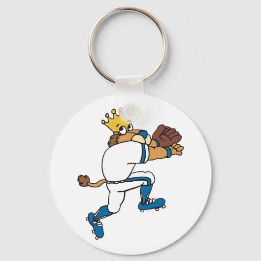 Lion Baseball Player Sleutelhanger (Achterkant)
