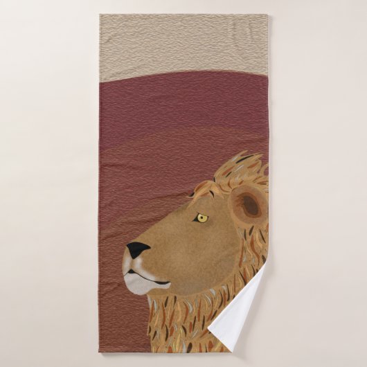 Lion Bath Towel Badhanddoek (Badhanddoek)