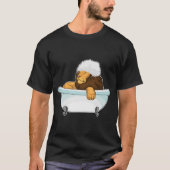 Lion Bathe Bathtub T-shirt (Voorkant)