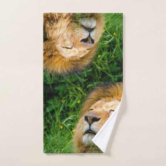 Lion Bathroom Towel Set Bad Handdoek (Handdoek)
