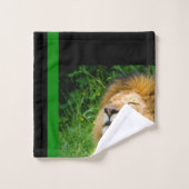 Lion Bathroom Towel Set Bad Handdoek (Wasdoekje)
