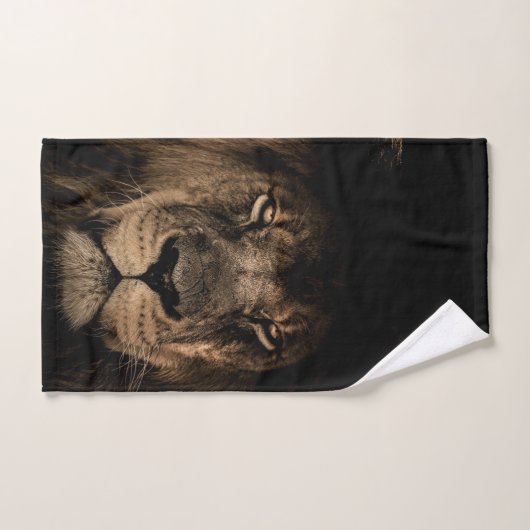 Lion Bathroom Towel Set Bad Handdoek (Handdoek)