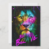 Lion be Brave Bedankkaart (Voorkant)