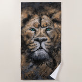 Lion Beach Towel Strandlaken (Voorkant)