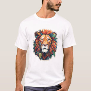 Lion Beast Animal World Wildlife Beauty Ontdekking T-shirt