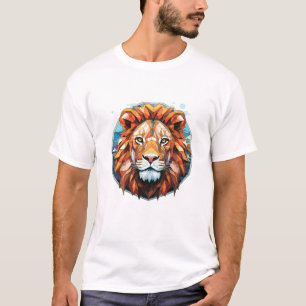 Lion Beast Animal World Wildlife Beauty Ontdekking T-shirt