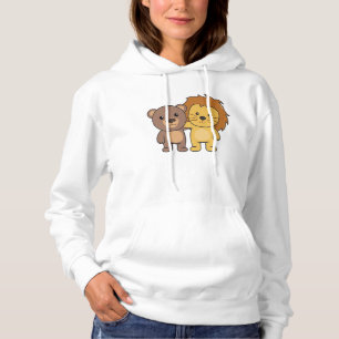 Lion Beer Zoo Cute Animals Cute Kinder Hoodie