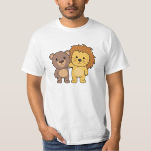 Lion Beer Zoo Cute Animals Cute Kinder T-shirt