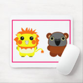 Lion Belle cockatiel en Lulu Beer Senegal Parrot Muismat (Met muis)