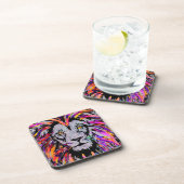 Lion Beverage Coaster - Realistic Lion Drawing Bier Onderzetter (Rechterzijde)