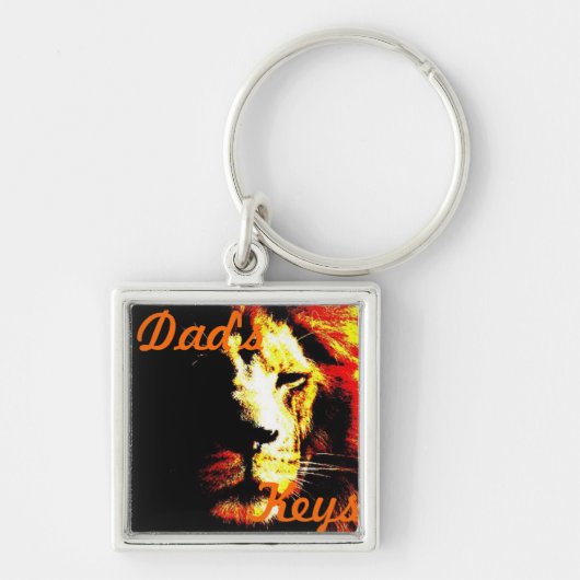 Lion big cat origineel wildlife-ontwerp sleutelhanger (Voorkant)