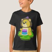 Lion Birthday Cake T-shirt (Voorkant)