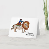 Lion Birthday Card Kaart (Voorkant)