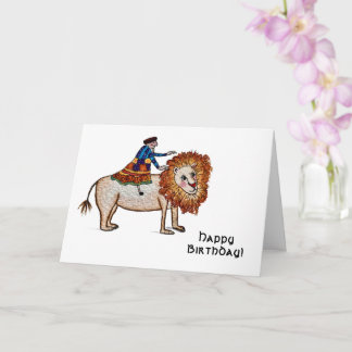 Lion Birthday Card Kaart