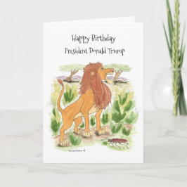 Lion Birthday-kaart Kaart