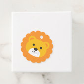 Lion Birthday Kinder kunst Bedankjes Labels (In situ)