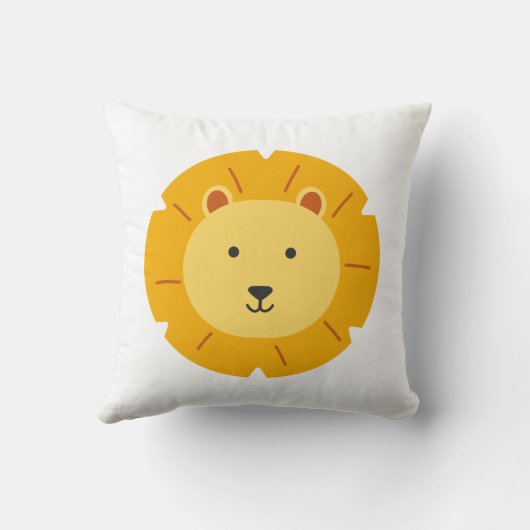 Lion Birthday Kinder kunst Kussen (Achterkant)