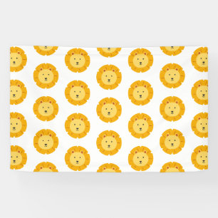 Lion Birthday Kinder kunst Spandoek
