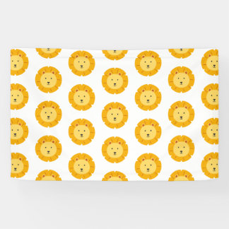 Lion Birthday Kinder kunst Spandoek