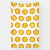 Lion Birthday Kinder kunst Spandoek (Verticaal)