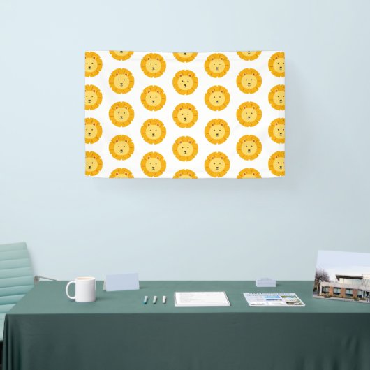 Lion Birthday Kinder kunst Spandoek (Beurs)