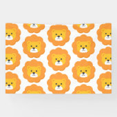 Lion Birthday Kinder Room Art Spandoek (Horizontaal)