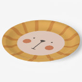 Lion Birthday Kinder Wall Papieren Bordje (Gekanteld)