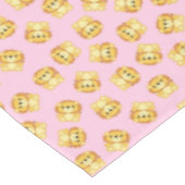 Lion Birthday Party Pink Tafelkleed (Gekanteld)