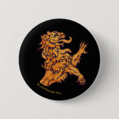 Lion Black Ronde Button 5,7 Cm (Voorkant)