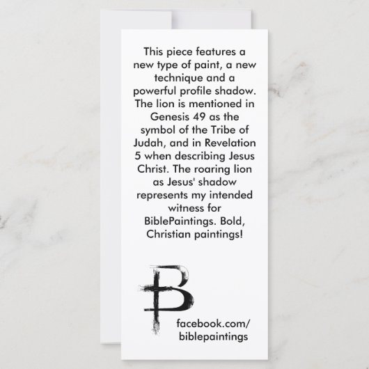 "Lion"-Bladwijzer (Achterkant)