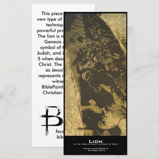 "Lion"-Bladwijzer (Voorkant / Achterkant)