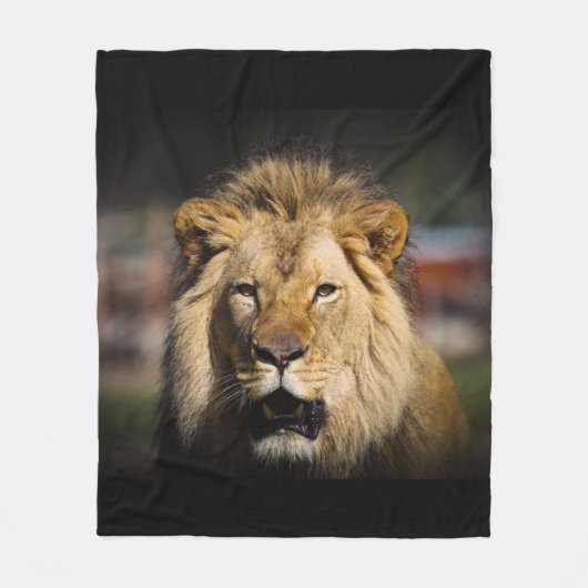 Lion Blanket Fleece Deken (Voorkant)