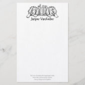Lion Book eindigt op Personal Stationery Briefpapier (Voorkant)