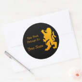 Lion Book Label Sticker (Envelop)