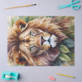 Lion Botanische Waterverf Kunst Tissuepapier (Craft)