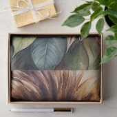 Lion Botanische Waterverf Kunst Tissuepapier (Geschenk)