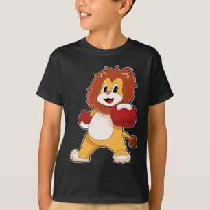 Lion Boxer Bokshandschoenen Boksen T-shirt