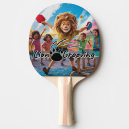 Lion Boy Play Tafeltennisbatje